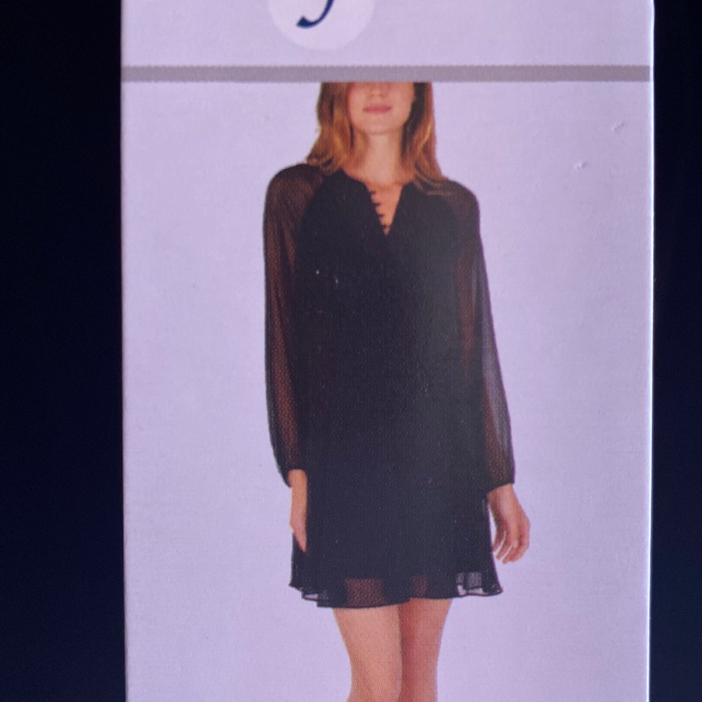Joie Black Balloon Sleeve dress Size Large
